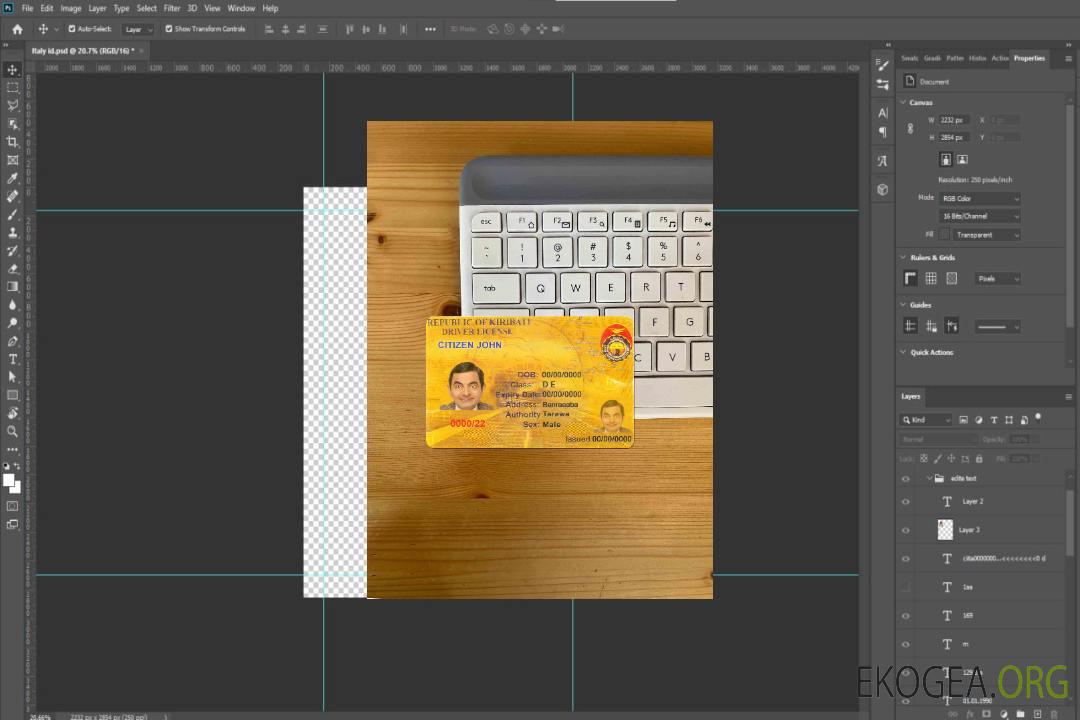 Kiribati DL photolook AVANT template Kiribati DL photolook AVANT template